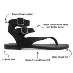 Journee Collection Womens Kyle Ankle Wrap Low Block Heel Sandals -Minnetonka Shoes Shop GUEST 0029f226 b918 49ee b8cf 037b7c2f5add