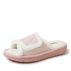 Dearfoams Women's Orla Adjustable Sweatshirt Slide Slippers -Minnetonka Shoes Shop GUEST 011ad305 e335 43c7 8ea5 2e3560b7c6c6