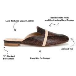 Journee Collection Womens Reneye Slip On Almond Toe Mules Flats -Minnetonka Shoes Shop GUEST 01a9cc06 fe9b 4a11 83b0 8af93a8ee5a4