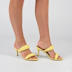 Journee Collection Womens Mellody Light Puff Strap Slip On Open Toe Pumps -Minnetonka Shoes Shop GUEST 01f55ddc f995 4f32 a77e 7b21b17b0c7b