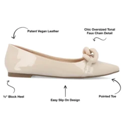 Journee Collection Womens Clareene Slip On Pointed Toe Ballet Flats -Minnetonka Shoes Shop GUEST 02b6c79e 2e55 41d5 b1ec 13450e7126fe