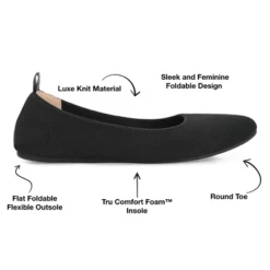 Journee Collection Womens Jersie Knit Foldable Round Toe Slip On Flats -Minnetonka Shoes Shop GUEST 097e8a24 633c 4c03 80c4 22dccd31ae73