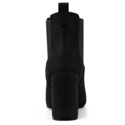 Allegra K Women's Round Toe Chunky High Heels Ankle Chelsea Boots -Minnetonka Shoes Shop GUEST 0c9240f5 f2b1 4cdd a9d0 4fe7efc2121a