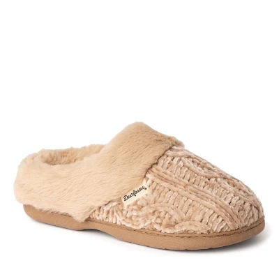 Dearfoams Womens Claire Cable Knit Chenille Clog Slipper 9 Dearfoams Womens Claire Cable Knit Chenille Clog Slipper - Image 9