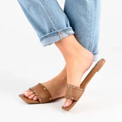 Journee Collection Womens Treena Tru Comfort Foam Slip On Slide Flat Sandals -Minnetonka Shoes Shop GUEST 0ea9fc9d 9390 4371 9fb7 a7eb2496ae0f