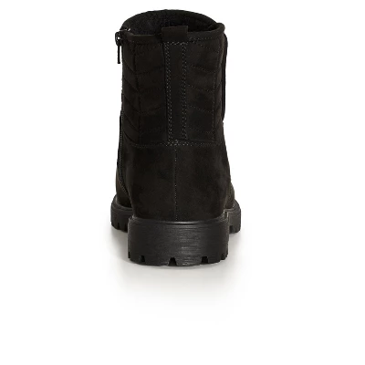 Women's WIDE FIT Jackie Lace Up Ankle Boot - Black | CLOUDWALKERS 1 Women's WIDE FIT Jackie Lace Up Ankle Boot - Black | CLOUDWALKERS