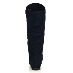 Women's WIDE FIT Sasha Tall Boot - Navy | CLOUDWALKERS