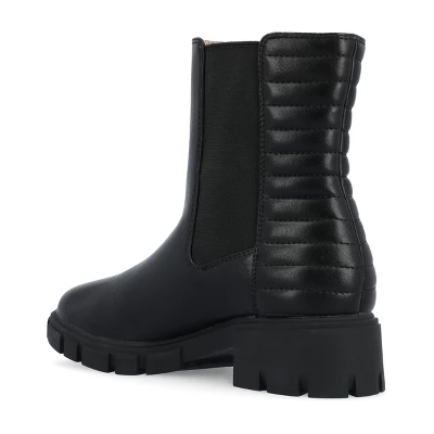 Journee Collection Womens Tatiana Round Toe Block Heel Chelsea Booties 6 Journee Collection Womens Tatiana Round Toe Block Heel Chelsea Booties - Image 6