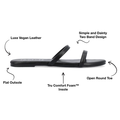 Journee Collection Womens Adyrae Tru Comfort Foam Slide Flat Sandals 7 Journee Collection Womens Adyrae Tru Comfort Foam Slide Flat Sandals - Image 7