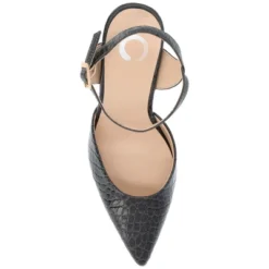 Journee Collection Womens Nixey Croco Texture Buckle Pointed Toe Pumps -Minnetonka Shoes Shop GUEST 12bd617e 5341 464c a784 1fd5f06902df