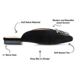 Journee Collection Womens Sonnia Mules Square Toe Slip On Flats -Minnetonka Shoes Shop GUEST 12d9a4d8 13c8 4a3d b034 5182d8d7ea1e