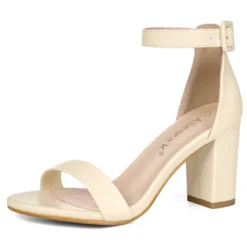 Allegra K Women's High Heels Ankle Strap Chunky Sandals -Minnetonka Shoes Shop GUEST 15c0584a 4ba2 426f b764 17a36caf652d