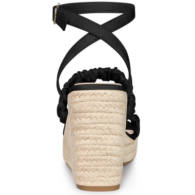 Perphy Espadrille Platform Ankle Strap Wedge Heel Sandals For Women 2 Perphy Espadrille Platform Ankle Strap Wedge Heel Sandals For Women - Image 2