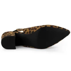 Allegra K Women's Pointed Toe Block Heel Pumps Slingback Heels -Minnetonka Shoes Shop GUEST 172df430 7728 4576 b086 624914853d81