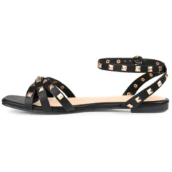 Journee Collection Womens Zendaya Tru Comfort Foam Ankle Strap Low Block Heel Sandals