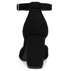 Allegra K Women's Ankle Strap Pointed Toe Block Heels Pumps -Minnetonka Shoes Shop GUEST 1bf92608 e3f3 414e b454 25a47bc61154