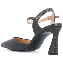 Journee Collection Womens Nixey Croco Texture Buckle Pointed Toe Pumps -Minnetonka Shoes Shop GUEST 1c28e831 451c 494c 941f 1224bd73d226