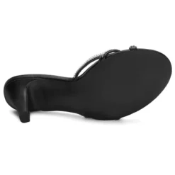 Allegra K Women's Rhinestone Strappy Heel Mules -Minnetonka Shoes Shop GUEST 1c2f3c79 1f1d 4fcb a17e 35af945408be