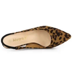 Allegra K Women's Pointed Toe Block Heel Pumps Slingback Heels -Minnetonka Shoes Shop GUEST 1dfda0bc 889b 473f aac0 114ed30a92cb