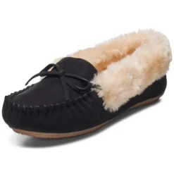 Alpine Swiss Leah Womens Shearling Moccasin Slippers Faux Fur Slip On House Shoes -Minnetonka Shoes Shop GUEST 1edec47c 946a 4480 9f01 0c6f105faaed