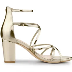 Allegra K Women's Strappy Crisscross Strap Block Heels Sandals 15 Allegra K Women's Strappy Crisscross Strap Block Heels Sandals -Minnetonka Shoes Shop GUEST 2072d059 586d 4305 a9e9 ce09c896803d