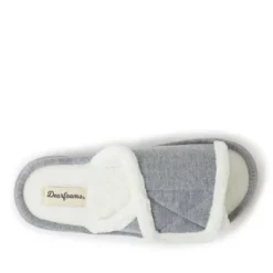 Dearfoams Women's Orla Adjustable Sweatshirt Slide Slippers -Minnetonka Shoes Shop GUEST 20f57e95 f34d 44c3 9552 7884cff1af04
