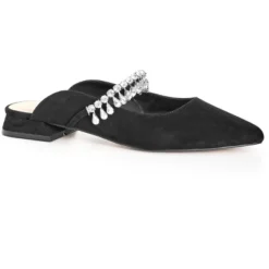 Women's Wide Fit Strappy Point Mule - Black | EVANS -Minnetonka Shoes Shop GUEST 26248793 758e 4706 98bc c86aac3625cb