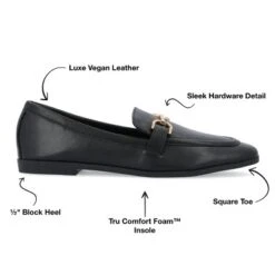 Journee Collection Womens Mizza Tru Comfort Foam Loafer Slip On Square Toe Flats -Minnetonka Shoes Shop GUEST 272c1024 1af0 4850 be9d 6b87fb64252b