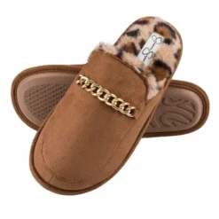 Jessica Simpson Women's Plush Microsuede Scuff Slipper With Chain Embellishment -Minnetonka Shoes Shop GUEST 2905ca5a d6e6 4db8 a754 1a94e2082349