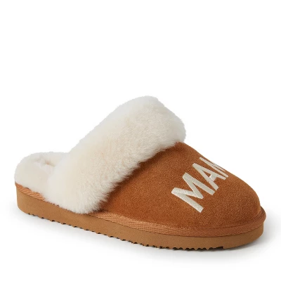 Fireside By Dearfoams Women's Mama Bear Genuine Shearling Scuff Slippers 1 Fireside By Dearfoams Women's Mama Bear Genuine Shearling Scuff Slippers
