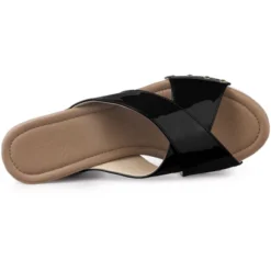 Perphy Women's Patent Platform Crisscross Strap Chunky Heels Sandals 10 Perphy Women's Patent Platform Crisscross Strap Chunky Heels Sandals -Minnetonka Shoes Shop GUEST 30504927 7ae0 4ed2 9d0a bc1edd9b6465