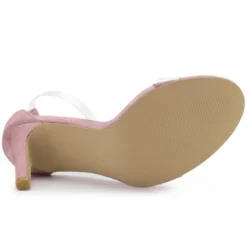 Allegra K Women's Open Toe Clear Ankle Strap Stiletto Heel Sandals -Minnetonka Shoes Shop GUEST 30924392 d148 4ade 8160 5af4a7e90fbe