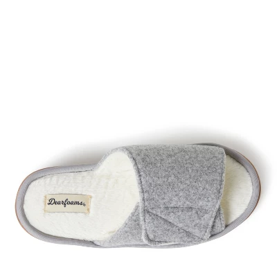 Dearfoams Women's Norma Wool Adjustable Slide Slippers 4 Dearfoams Women's Norma Wool Adjustable Slide Slippers - Image 4