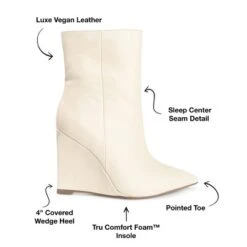 Journee Collection Womens Glorria Tru Comfort Foam Inside Zip Wedge Booties -Minnetonka Shoes Shop GUEST 31b3d1f5 2981 413f ba40 109f821be962