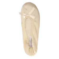 Jessica Simpson Women's Satin Ballerina Yoga Slipper With Bow