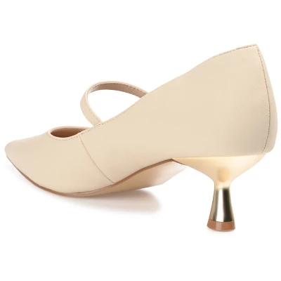 Journee Collection Womens Manza Kitten Heel Mary Jane Pointed Toe Pumps 6 Journee Collection Womens Manza Kitten Heel Mary Jane Pointed Toe Pumps - Image 6