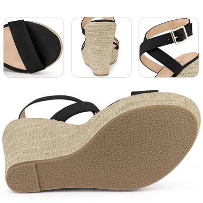Perphy Slingback Crisscross Espadrille Wedge Heel Sandals For Women 2 Perphy Slingback Crisscross Espadrille Wedge Heel Sandals For Women - Image 2