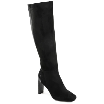 Journee Collection Womens Elisabeth Tru Comfort Foam Extra Wide Calf Block Heel Knee High Boots 9 Journee Collection Womens Elisabeth Tru Comfort Foam Extra Wide Calf Block Heel Knee High Boots - Image 9