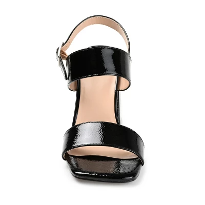 Journee Collection Womens Adras Open Square Toe Block Heel Sandals 5 Journee Collection Womens Adras Open Square Toe Block Heel Sandals - Image 5