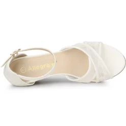 Allegra K Women's Floral Lace Mesh Wedges Sandals -Minnetonka Shoes Shop GUEST 362f9101 8d7c 47fc 85bd 50318833c7e9