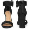 Perphy Open Toe Ankle Straps Block Heel Sandals For Women
