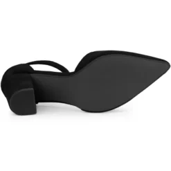 Allegra K Women's Ankle Strap Pointed Toe Block Heels Pumps -Minnetonka Shoes Shop GUEST 3882a744 e7db 43cc 82b3 f968ff8de342