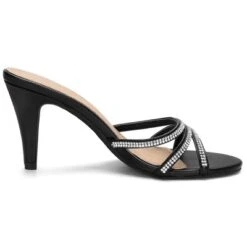 Allegra K Women's Rhinestone Strappy Heel Mules -Minnetonka Shoes Shop GUEST 38a9607e 7dc8 4b72 8a21 4f4ad8d2c218