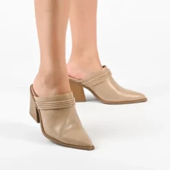 Journee Collection Womens Jinny Slip On Block Heel Mule Pump -Minnetonka Shoes Shop GUEST 39d182ca 3dc6 4e19 ac5e f31d128b5032