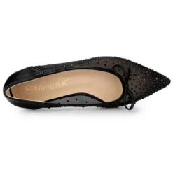 Allegra K Women's Pointed Toe Bow Rhinestone Mesh Ballerina Flats 9 Allegra K Women's Pointed Toe Bow Rhinestone Mesh Ballerina Flats -Minnetonka Shoes Shop GUEST 3dd829dd 3614 4a4e ada8 be7148e80f51
