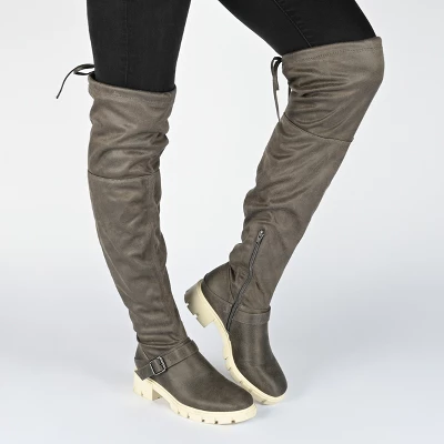 Journee Collection Womens Salisa Tru Comfort Foam Extra Wide Calf Block Heel Over The Knee Boots 8 Journee Collection Womens Salisa Tru Comfort Foam Extra Wide Calf Block Heel Over The Knee Boots - Image 8