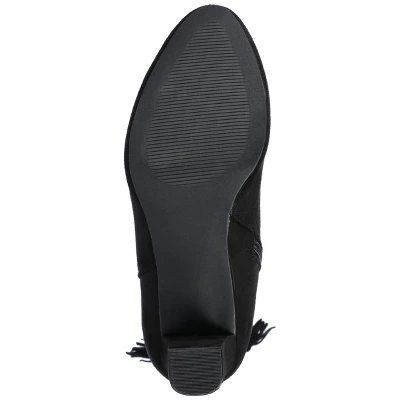 Journee Collection Womens Zuri Inside Zip Block Heel Booties 4 Journee Collection Womens Zuri Inside Zip Block Heel Booties - Image 4