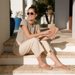 Nisolo Sustainable Women's All-Day Cross Strap Sandal -Minnetonka Shoes Shop GUEST 4216912f b9d7 46ce 912a 5dcf302a7b46