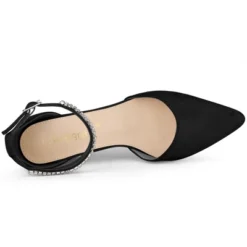 Allegra K Women's Pointed Toe Rhinestone Ankle Strap Chunky Heels Pumps -Minnetonka Shoes Shop GUEST 439c61cd 9719 4397 ae84 fc65374f2faf