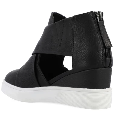 Journee Collection Womens Seena Round Toe Back Heel Zip Wedge Sneakers 6 Journee Collection Womens Seena Round Toe Back Heel Zip Wedge Sneakers - Image 6